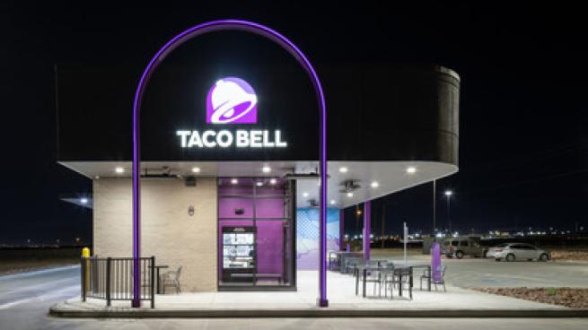 Taco Bell’s digital-forward Go Mobile format has no indoor dining space. 