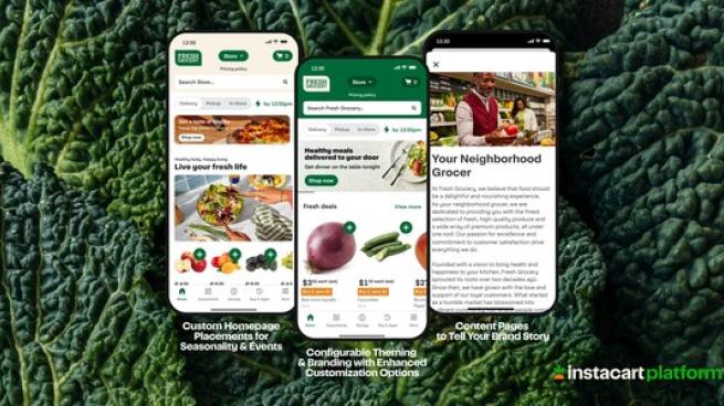 Retailers can now launch shoppable campaigns, customize storefronts on Instacart.