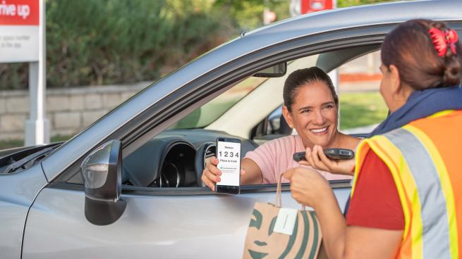 Target is adding Starbucks orders to its Drive-Up curbside offering.